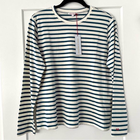 Frances Valentine▪️Long Sleeve Striped Tee - Picture 7 of 8